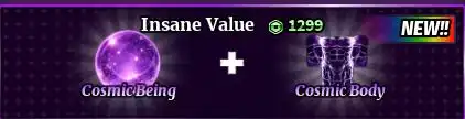 Sailor Piece - Valore Pazzesco (Cosmic Being + Cosmic Bady) [1299R]