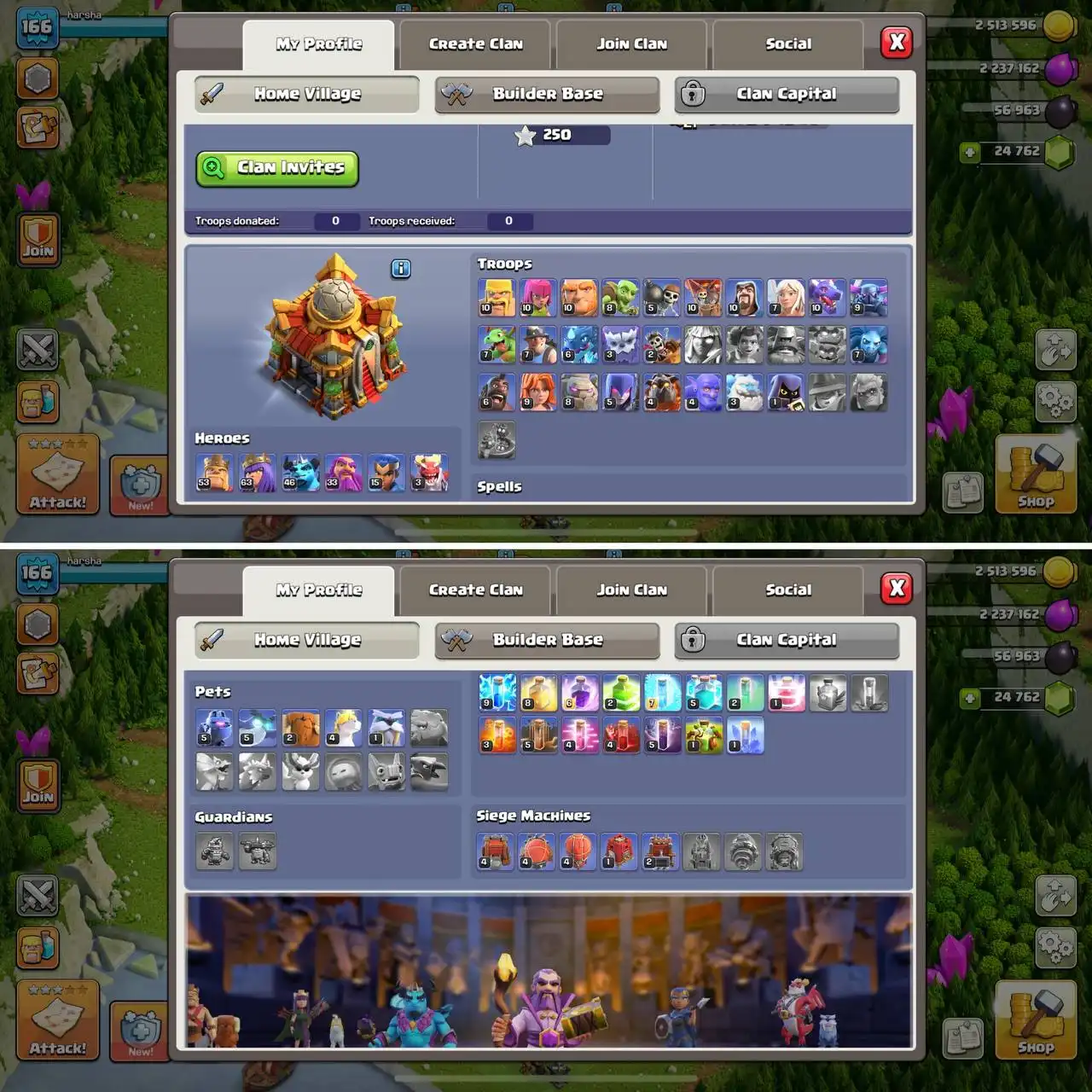 24,760+ GEM'S, 500+ LEAGUE MEDALS (55% LIMITED TIME OFF) CHEAP TH16, NC YES | BK53, Q63, MP46, W33, RC15, DD3 | BH10, STRONG EQUIPMENT, 166-LEVEL