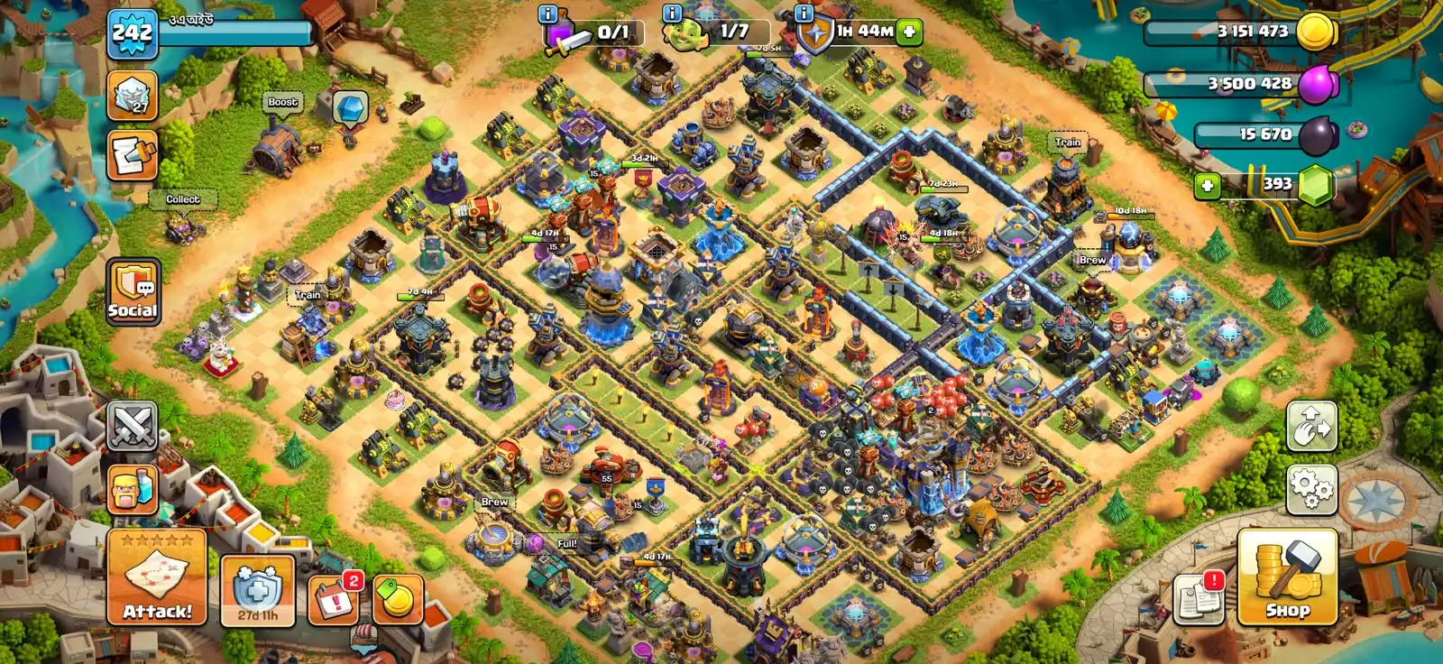 TH18 Murang Presyo Royal Champion Maxed Handa sa Donasyon Malalakas na Tropa