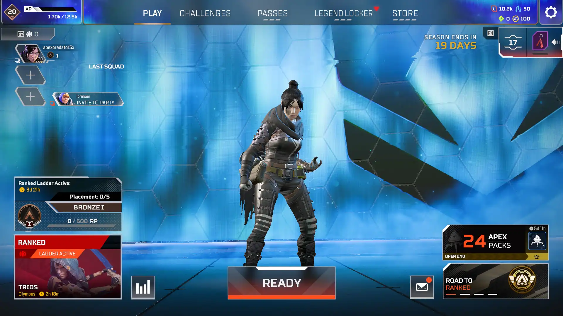 🔥 APEX LEGENDS | 🏆 Rango listo ( RANGO ROCKIE ) | 🎮 Nivel 20 | 🎁 23+ paquetes (posibilidad de fragmentos) | 🔗 EA + STEAM | 🔐 Acceso completo | ⚡ Entrega instantánea