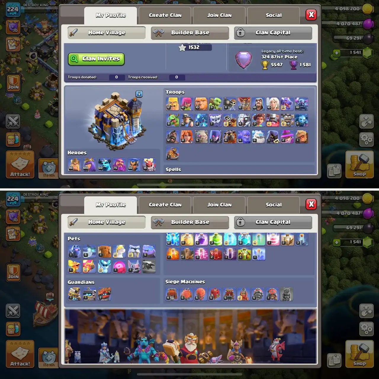 RAREST DRAGON STATUE LEGEND ATB-5547, EPIC & MAX EQUIPMENT (61% LIMITED TIME OFF) TH18 NEAR MAX, NC YES | BK98, Q100, MP60, W75, RC50, DD14 | BH10