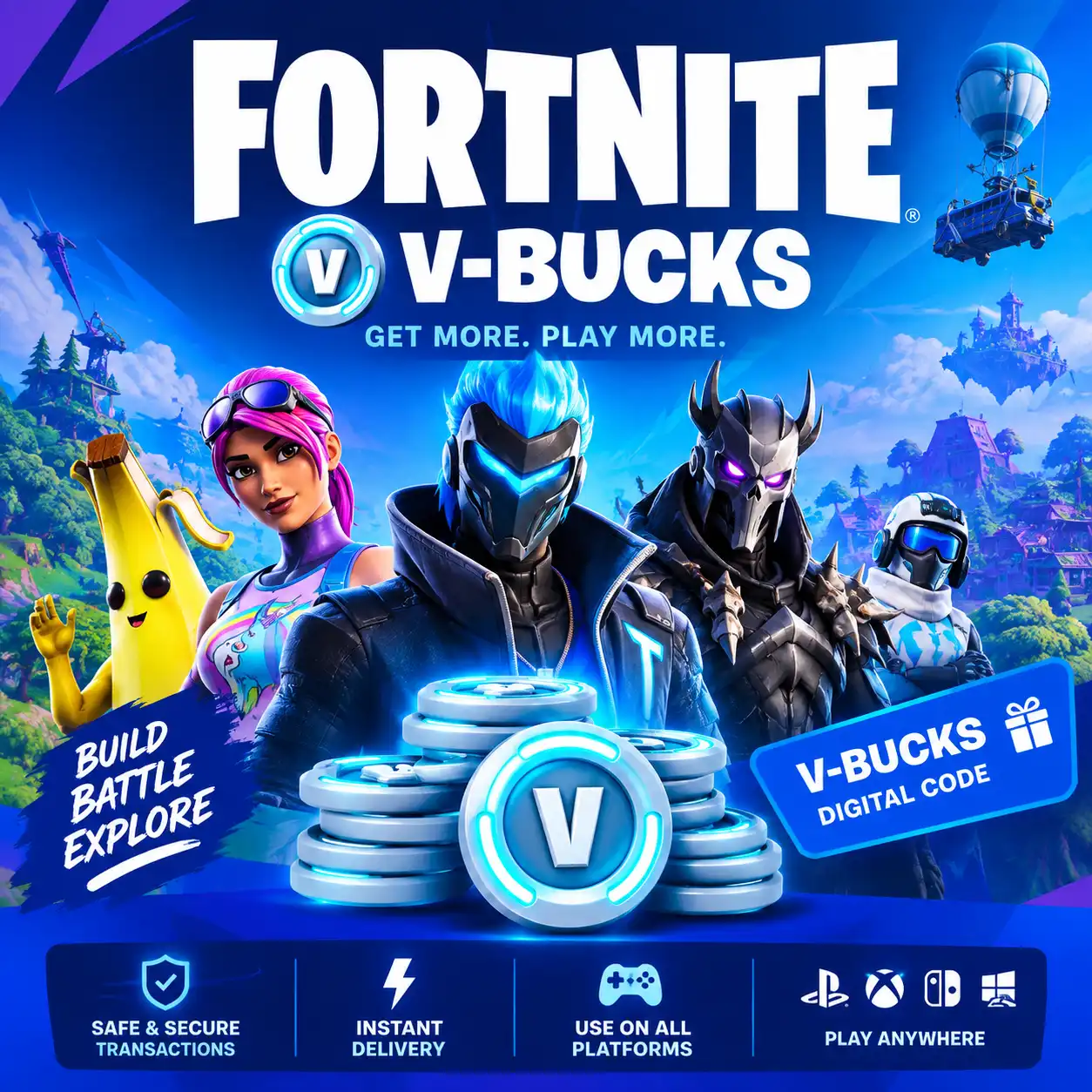บัญชี Fortnite | 10 สกิน | เข้าถึงเต็มรูปแบบ