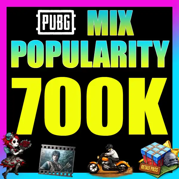 700K [700 000] MIX POPULARITÉ 🔥 PUBG Mobile 🔖 RÉDUCTION⚡️ Livraison super rapide