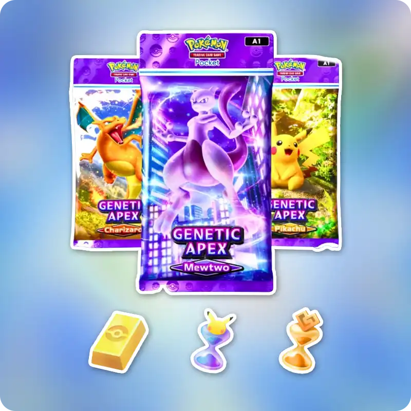 [Global-ENG] Crown Card [Nihilego] | 50 Poké Gold | 5000+ Pack Hourglass | 1500+ Wonder Hourglass | 7000+ Store Coupons | Android e iOS [Entrega automática]