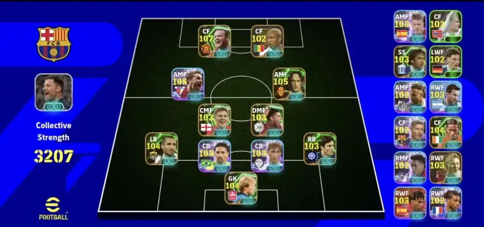 Ultimate eFootball Akaun: 3207 Kekuatan Kolektif