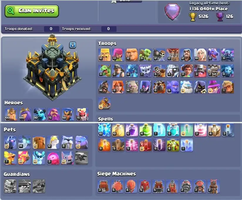 CapoO$0 TH 17 EXP 248 بطل 100★100★80★75★50★15 مناظر جميلة