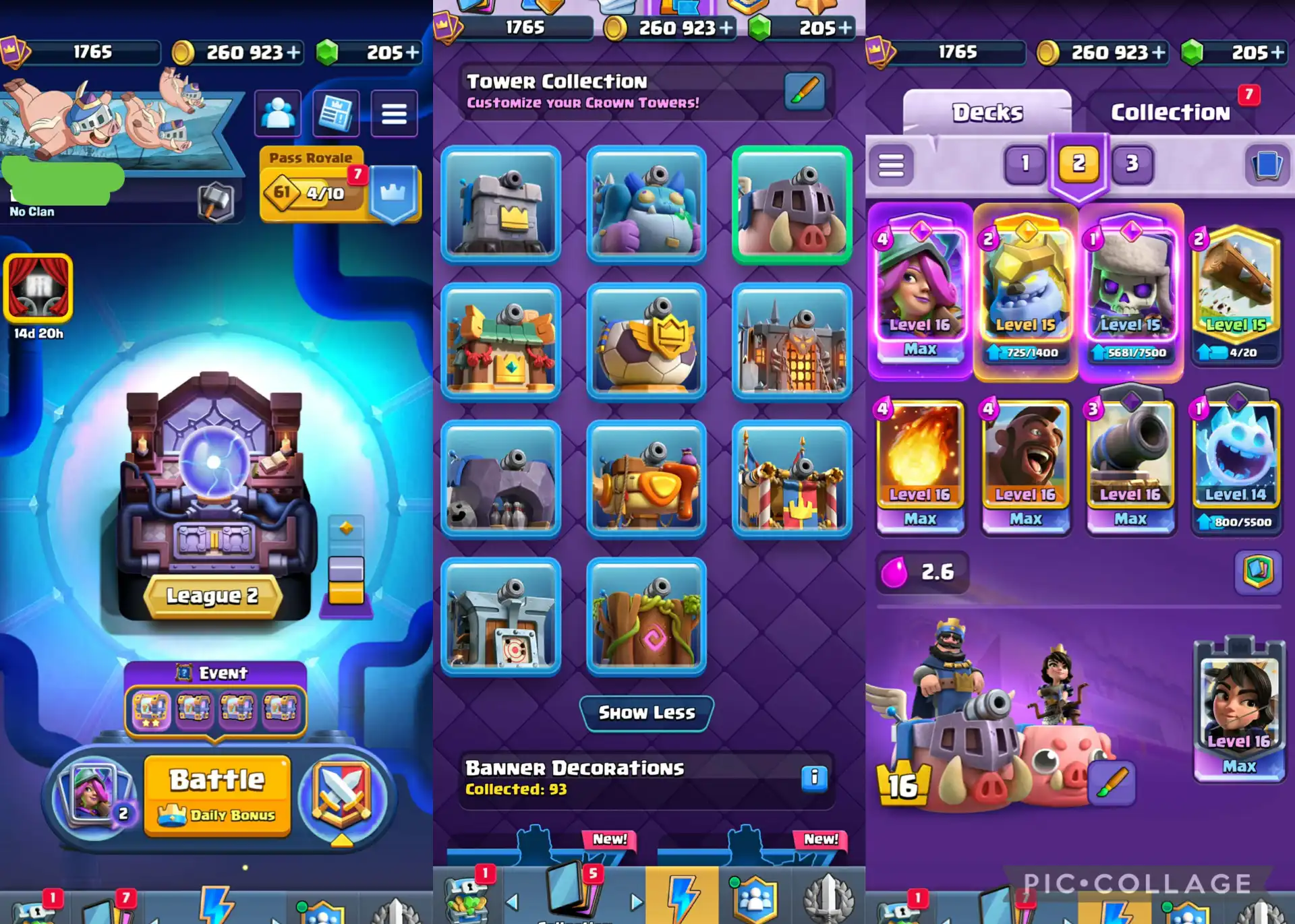 🔥 STUFE 55 | 🏆 14K TROPHÄEN | ⚡ 18 ENTWICKLUNGEN | 👑 9 HELDEN | 🃏 123 KARTEN | 🏰 KT16 | ⭐ 34 KARTEN DER STUFE 14 | 💯 8 MAX-KARTEN | ⚔️ 18 ELITE-KARTEN | 🎭