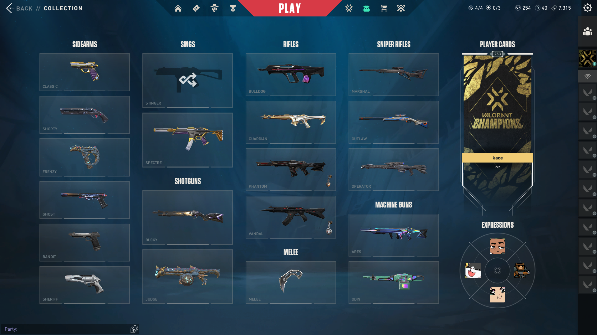 Akun VALORANT | VCT 2025 Karambit | Elderflame Bundle dan banyak lagi | 22 skin dengan efek | 83 skin lainnya