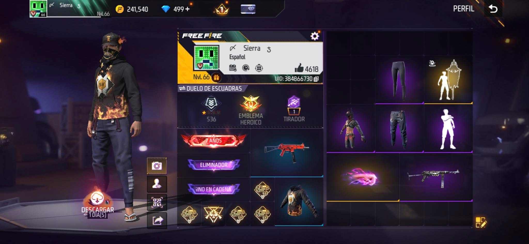 Free Fire-Garena Free Fire 账号-一个账号-LAM（拉丁美洲）-完全访问