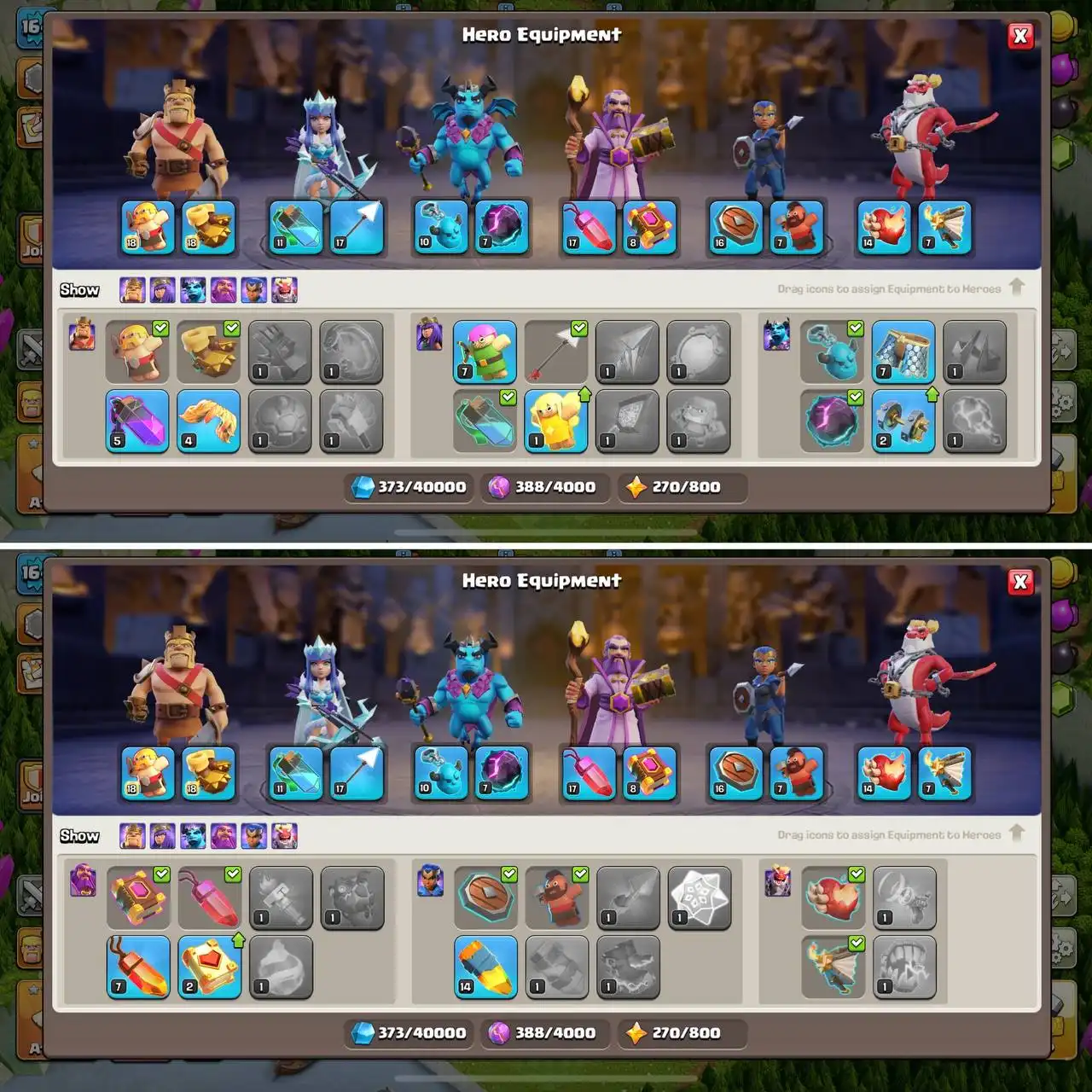 3,300+ GEM'S, Decent Equipment (61% Limited Time Off) Donor TH16, NC Yes | BK49, Q54, MP46, W43, RC21 | BH9, Heavy Strong, 600+ WS |