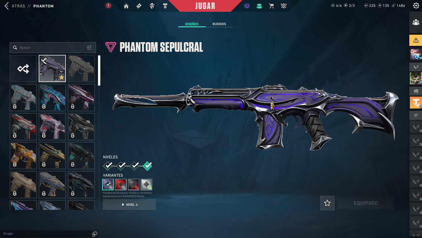 LATAM 3 Skin Valore: 4250 VP Elderflame Vandal Pronto per Classificate 74 Livello Consegna Istantanea Accesso Completo