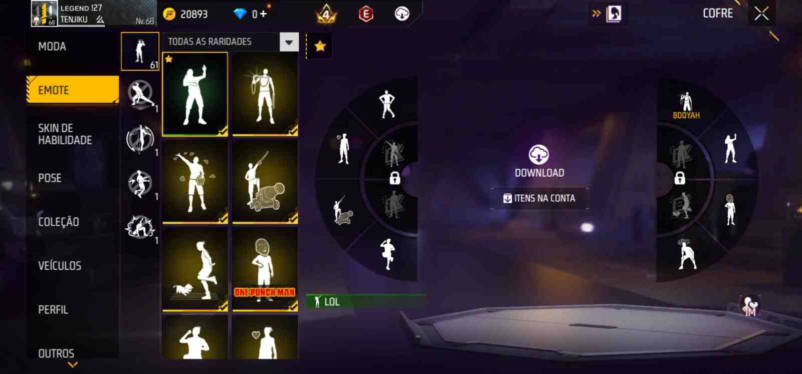 Free Fire-Conturi Garena Free Fire-Un cont-ME (Orientul Mijlociu)-Acces total Lv 68