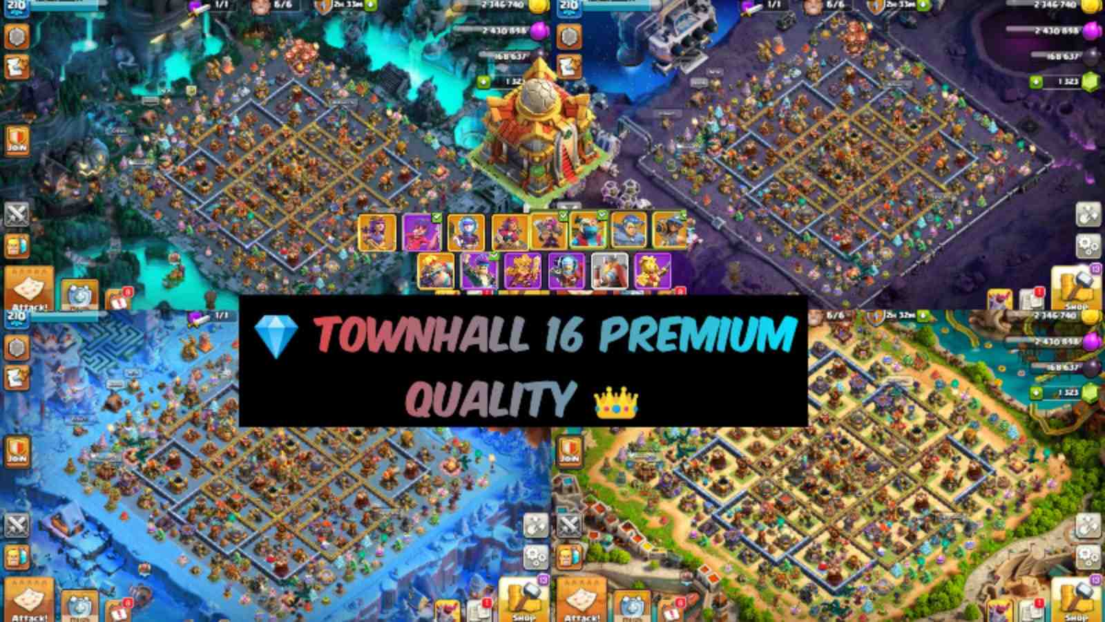 ( TOWNHALL 16 ) - Quasi al massimo || Bk 77, BQ 79, MP 59, GW 63, RC 39 - Miglior account