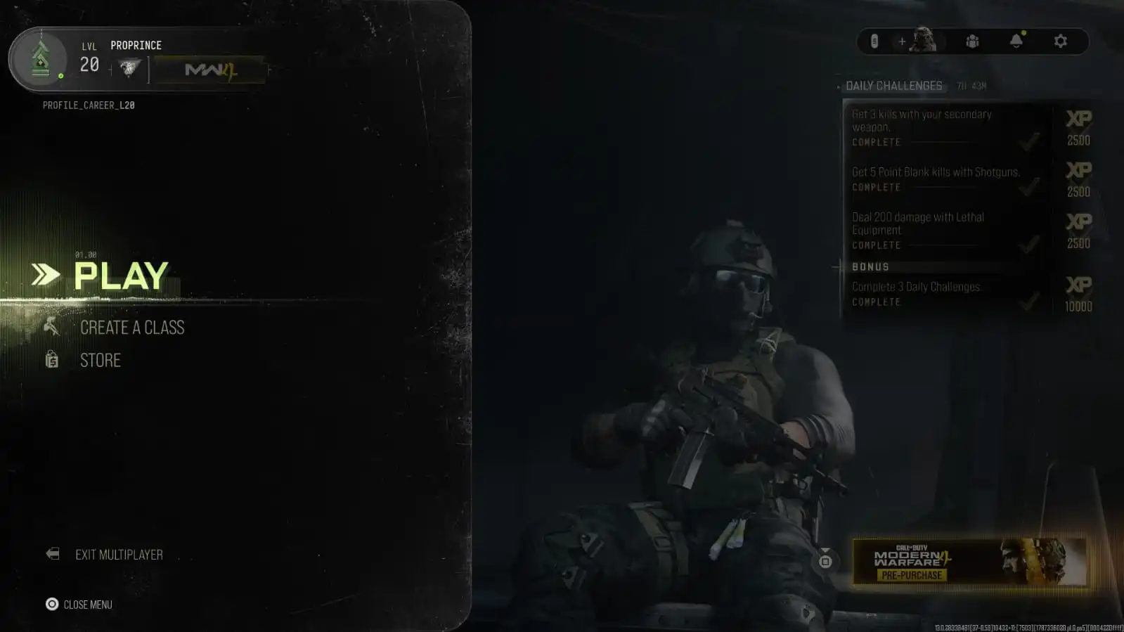 MW4 🎯 COD 🔥 المستوى 20 💎 مكافآت النسخة التجريبية مفتوحة 👑_skin مشغل حصري