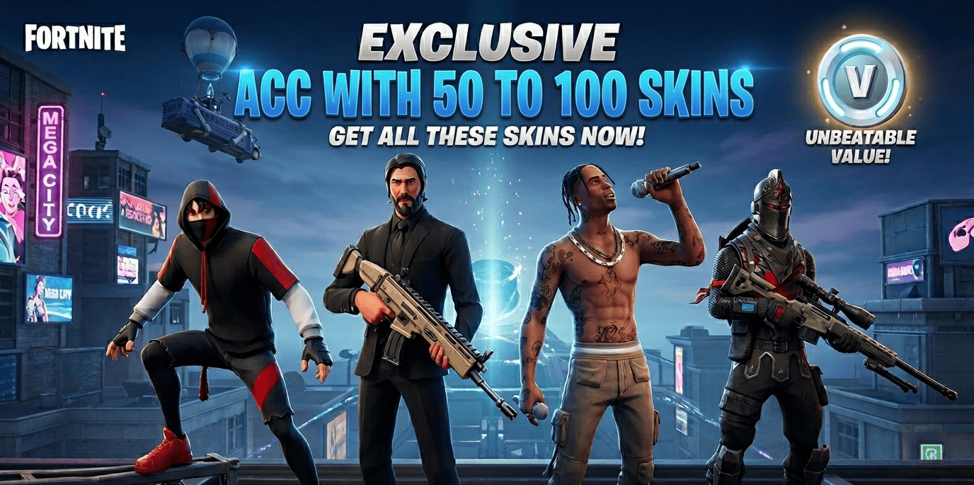 [PSN/XBOX/PC] 50-100款皮肤（含Travis Scott、Black Knight、Ikonik、The Reaper、Kratos、Take The L及更多）