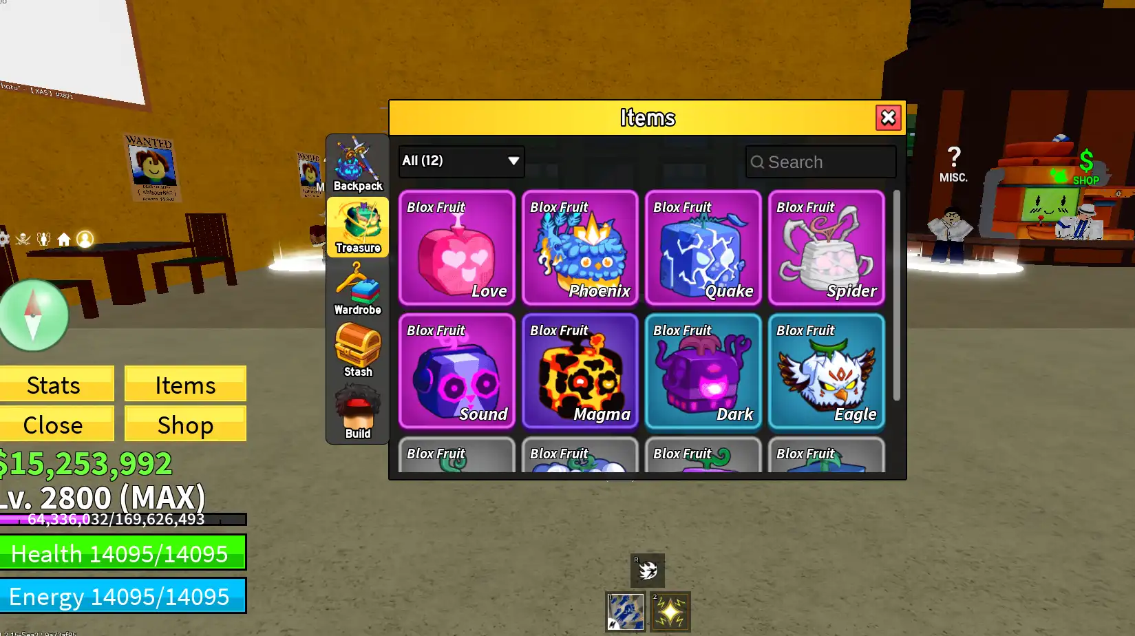บัญชี Blox Fruit ระดับสูงสุด - GODHUMAN