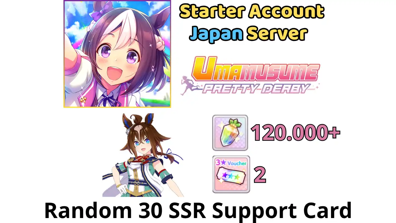 日本 | Epiphaneia 3★ 练习生 | 120K+ 克拉 | 2张 3★ 票券 | 30+ SSR 支援卡