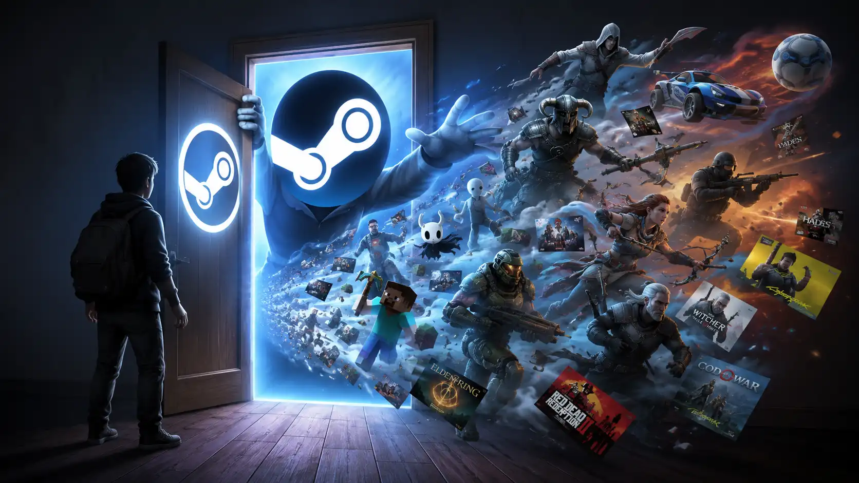 Wuthering Waves + 9999 STEAM 🎮Cyberpunk 2077, Red Dead Redemption 2, Serie Assassin’s Creed, God of War, COD, GTA V, Elden Ring, Hollow, Arc Raiders