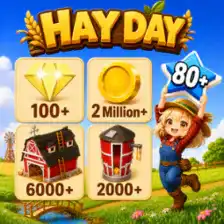 🔥【全球】🎁超值 starter⚜️等级 80💎100+ 钻石🏠6000+ 谷仓🌾2000+ 筒仓💰200 万金币🧾主大陆解锁🧱6000+ 建筑材料