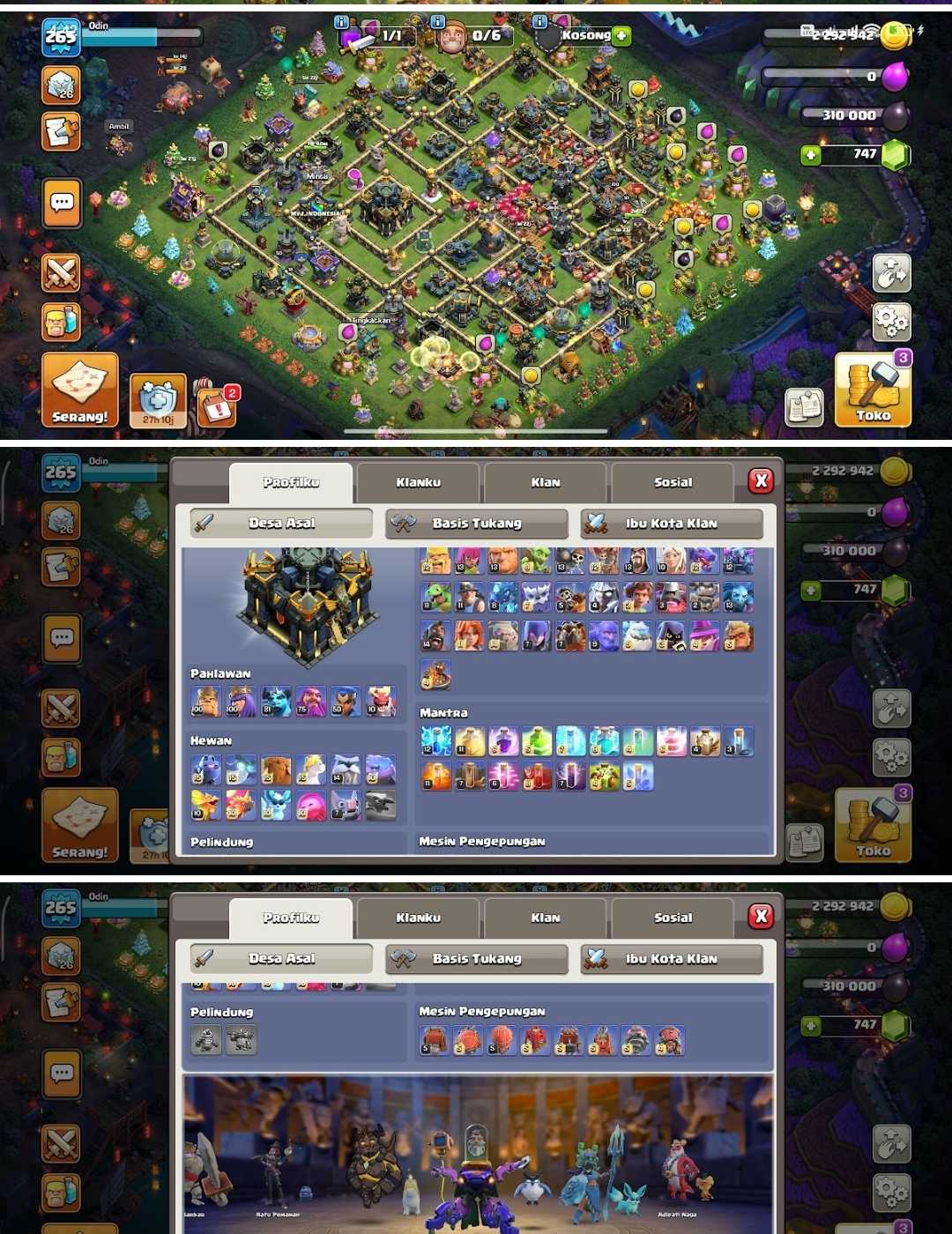 TH17 MAX 99% EROE 100 100 81 75 50 ANIMALI LIVELLO MAX EXP 265 MURO TUTTO MAX DIFESA MAX