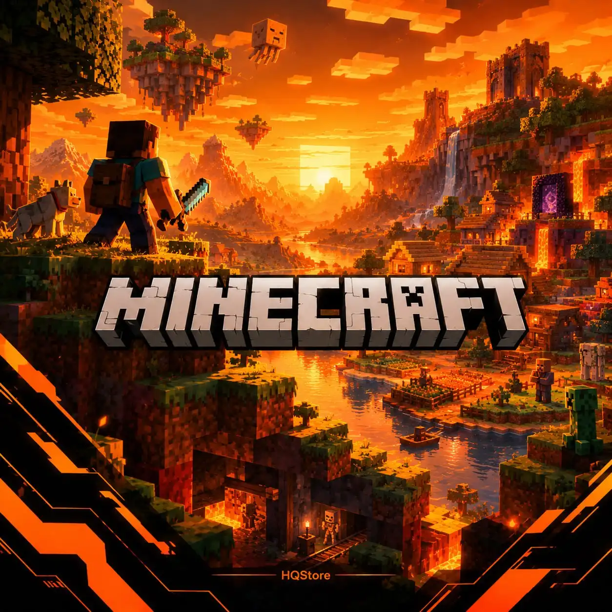 Minecraft Java & Bedrock Pas de Bannissement Hypixel 1-3 Cape Peut modifier les données