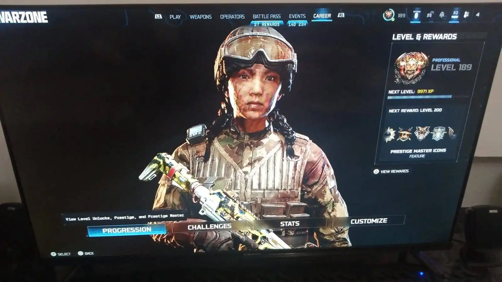 🔥BO7 / WZ5 🔥 Prestige Master Level 200🔥Minden fegyver Max 🔥10+ Esemény + 15 Csillag üveg Álcázások🔥kar98 + Riverter Max 🔥 1x Csomag 🔥PC / Xbox / Psn 🔥Teljes