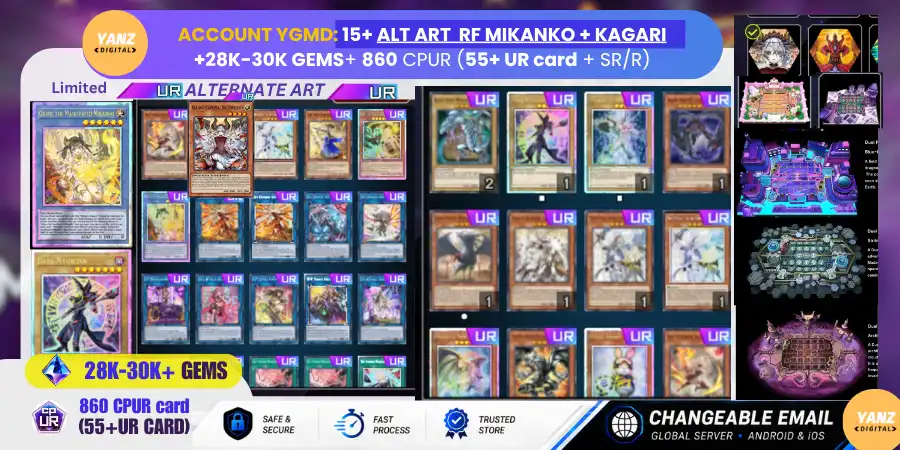 Tài khoản 15+ Alt Art Royal Finish Mikanko | x2 Kagari | Blazing Cartesia | Evil Twin | x3 Limited Field | 28K-30K+ Đá quý | 860+ CPUR | 55+ Thẻ UR
