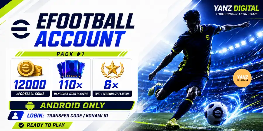 [Android] Account eFootball | 12000 Coins + 110 Players 5-Star + 6 Epic/Legend - Pack #1