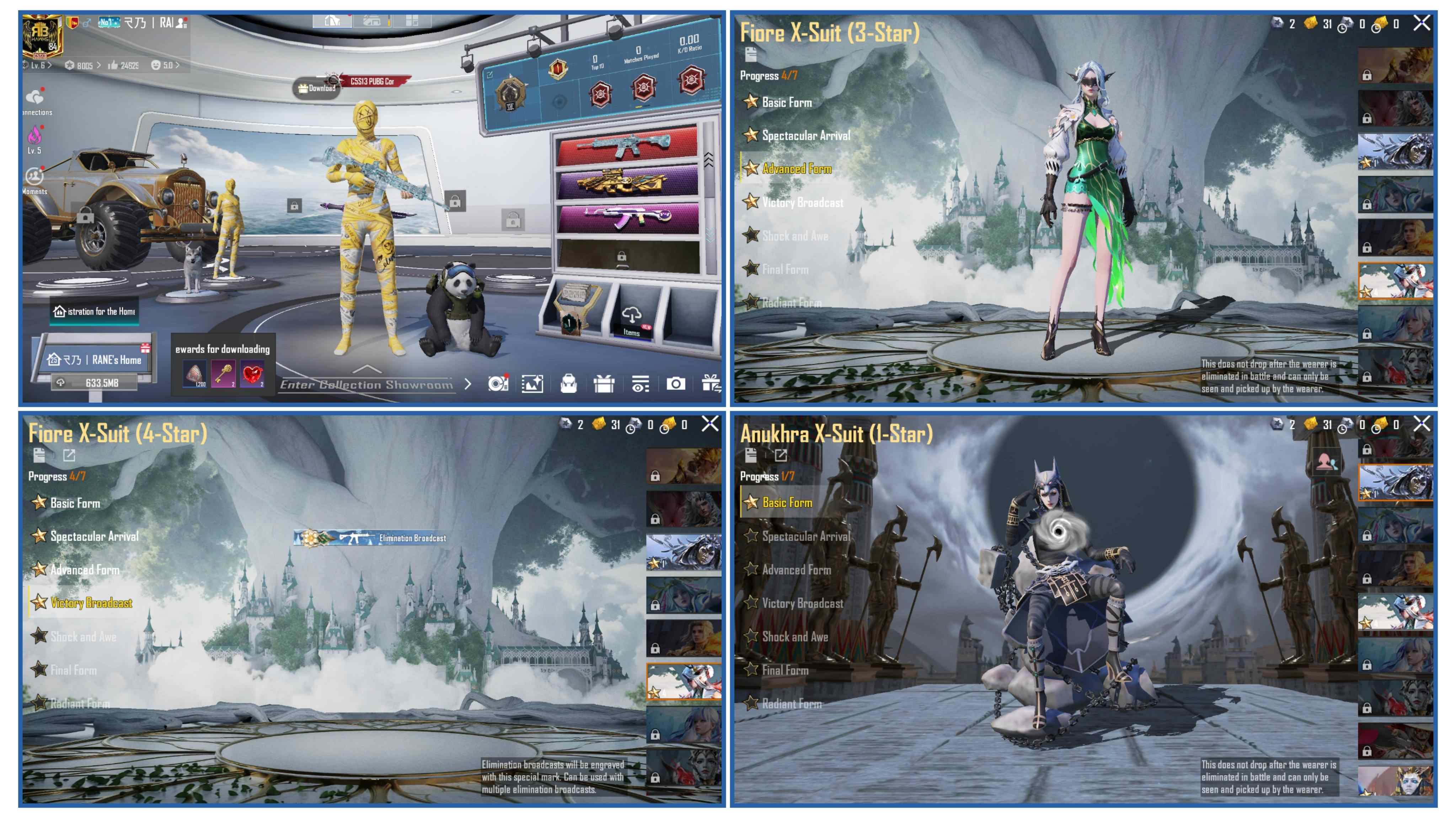 FIORE X SUIT LEVEL 4 | MUMMY | 47 UPGRADABLE WEAPONS- 11 KILL MESSAGE | M416 GLACIER MAX | 104 MYTHIC FASHION |