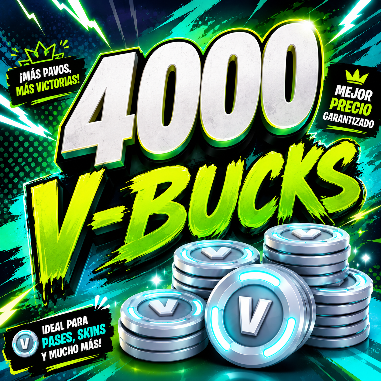 4000 V-Buck | Geschenkoption | Wähle Dein Kosmetikartikel
