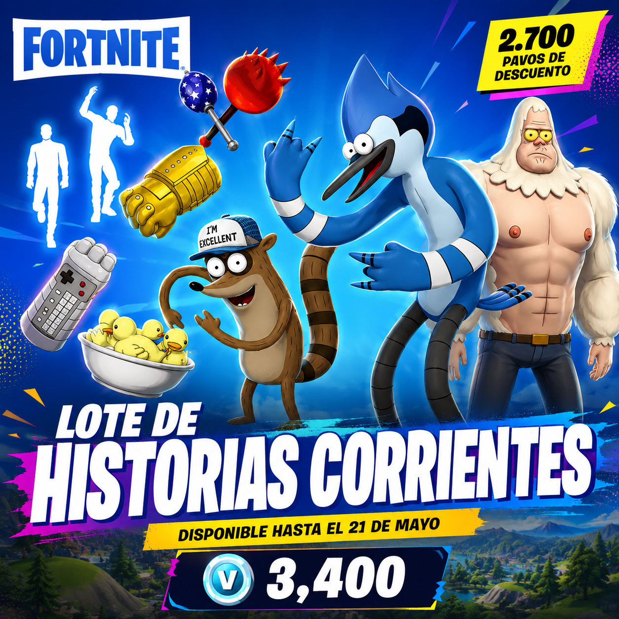 Komplettset Historias Corrientes | 3.400 V-Bucks