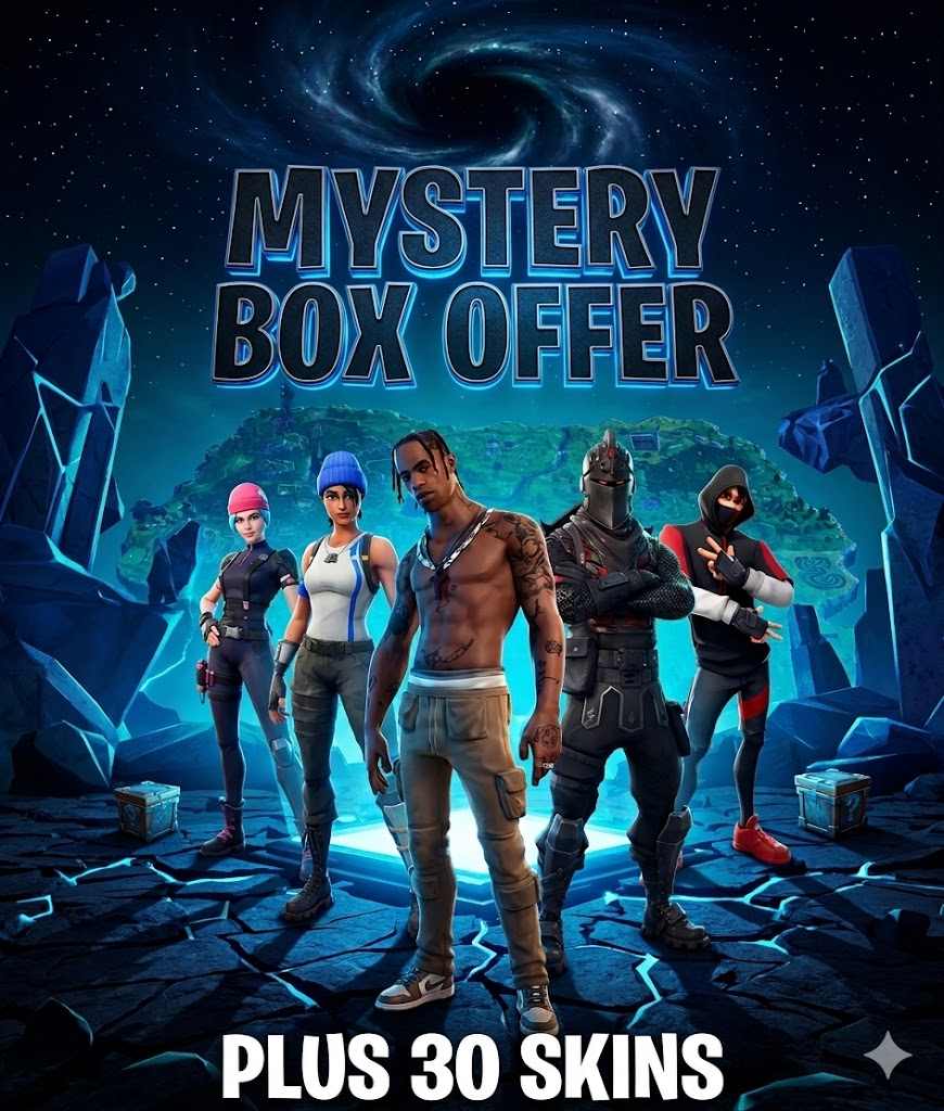{PC,PSN,XBOX} บัญชี OG Stacked 30 สกิน พร้อม The Reaper, Black Knight, Ikonik, Take the L, Travis Scott, Rose Team Leader