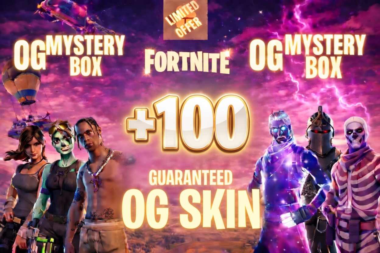 ⚡100-600 OG STACKED SKINS MYSTERY BOX ⚡ ✅ Guaranteed to get +1 of these | Wild Cat | Galaxy | OG STW | Ikonik | Black Knight | OG Calamity