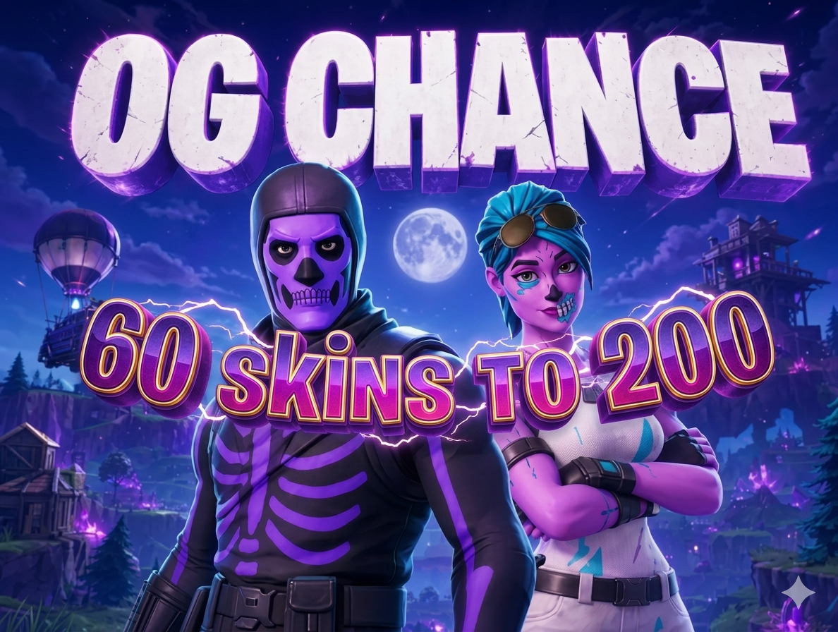 [PC/PSN/XBOX] OG账号 60-200皮肤保证 Travis Scott OG STW Black Knight Ikonik OG Ghoul Trooper