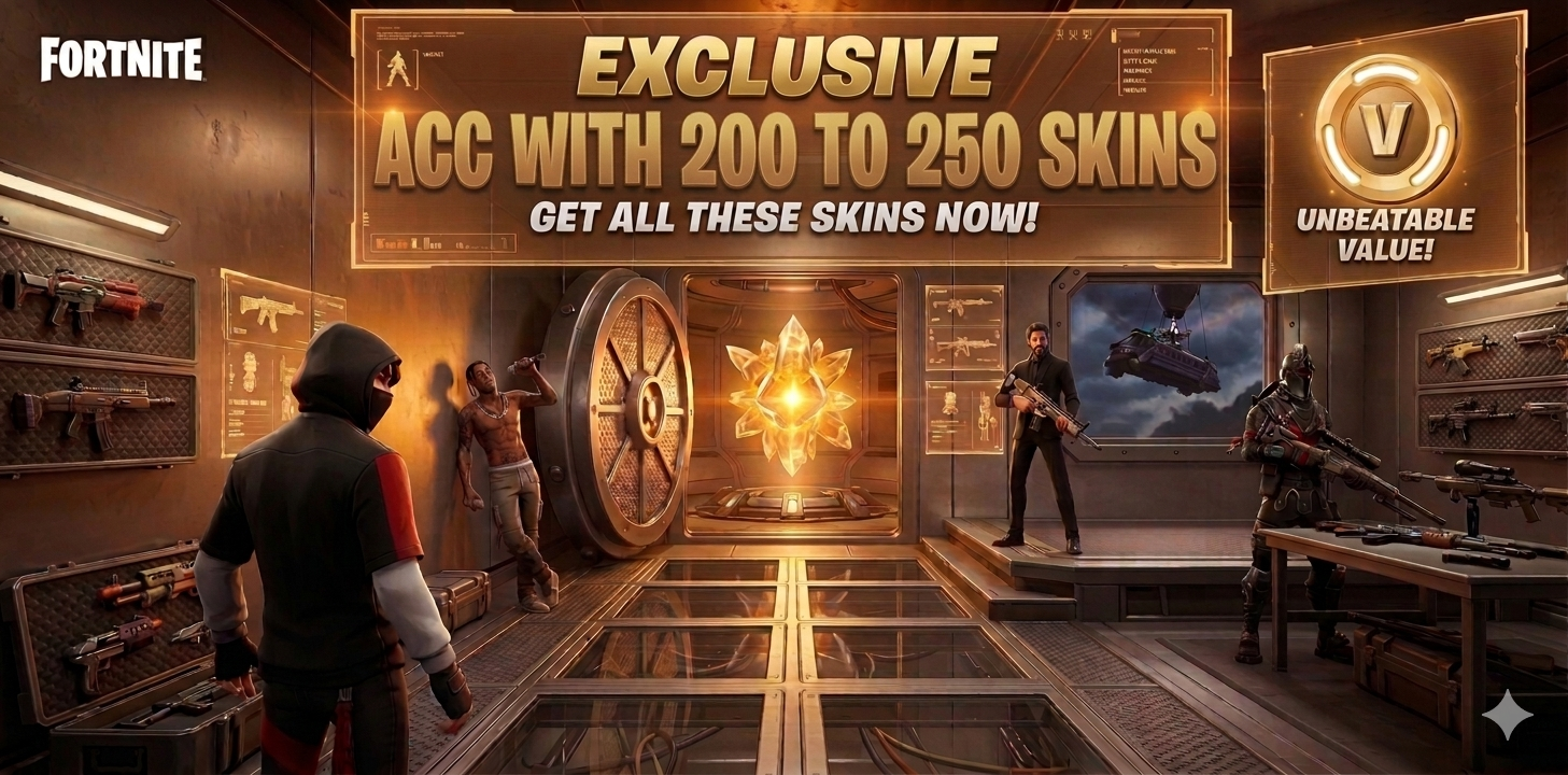 [PSN/XBOX/PC] 200 Skins|Featured Travis Scott, Ikonik, The Reaper, Kratos, Naruto, Take The L, Rose team leader