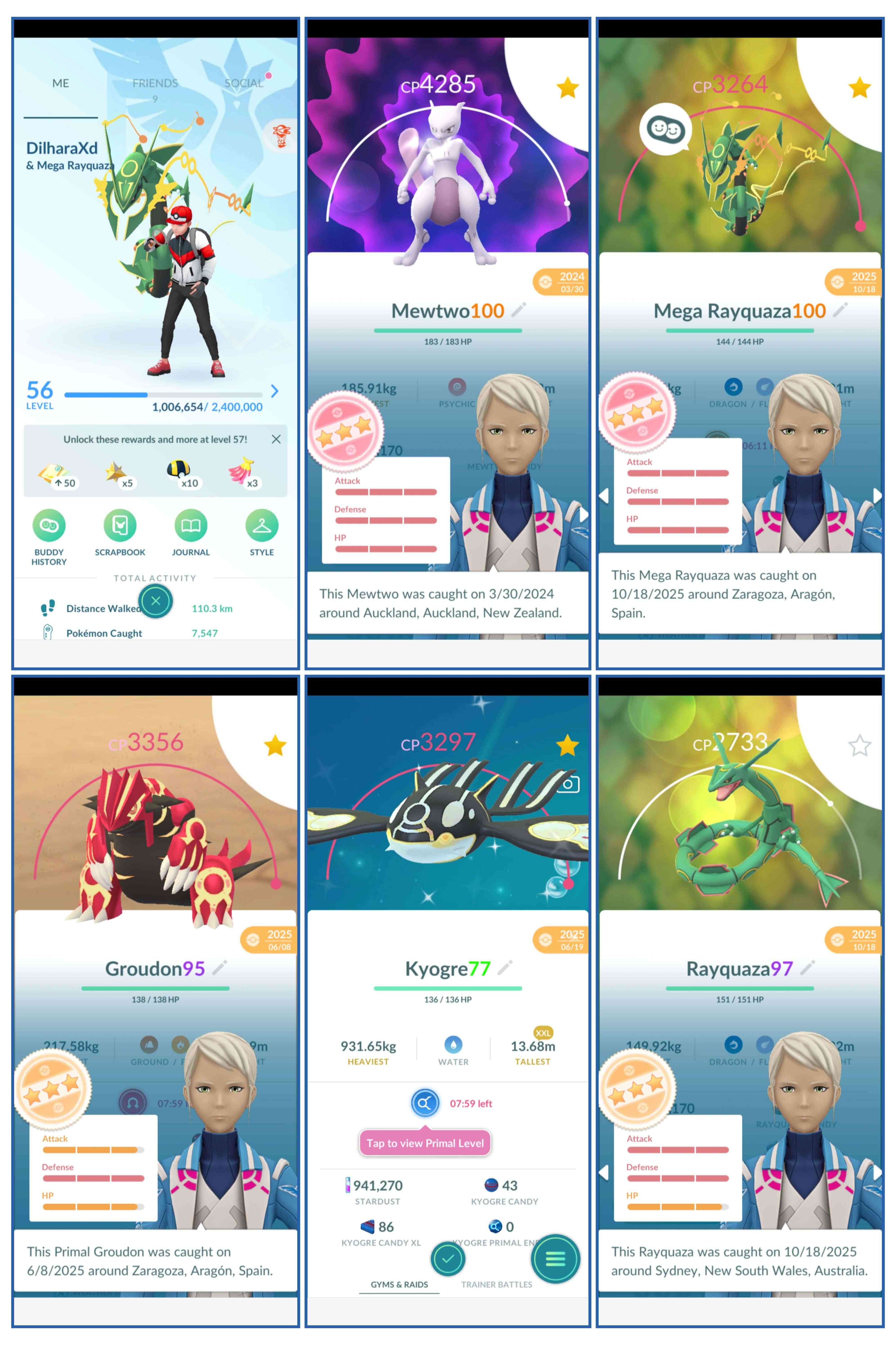 LEVEL 56 | 100 IV MEGA RAY | PRIMAL GROUDON | SHINY PRIMAL KYOGRE | 100 IV MEWTWO | SHINY LEGENDARY 9 | LEGEDARY 158 | 98 IV GIGANTAMAX GENGAR