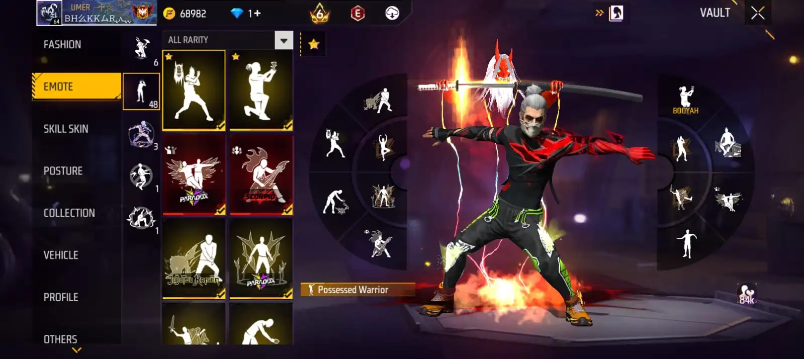 Garena-Free Fire Account | ME (Middle East) | Level 68 | Full Access