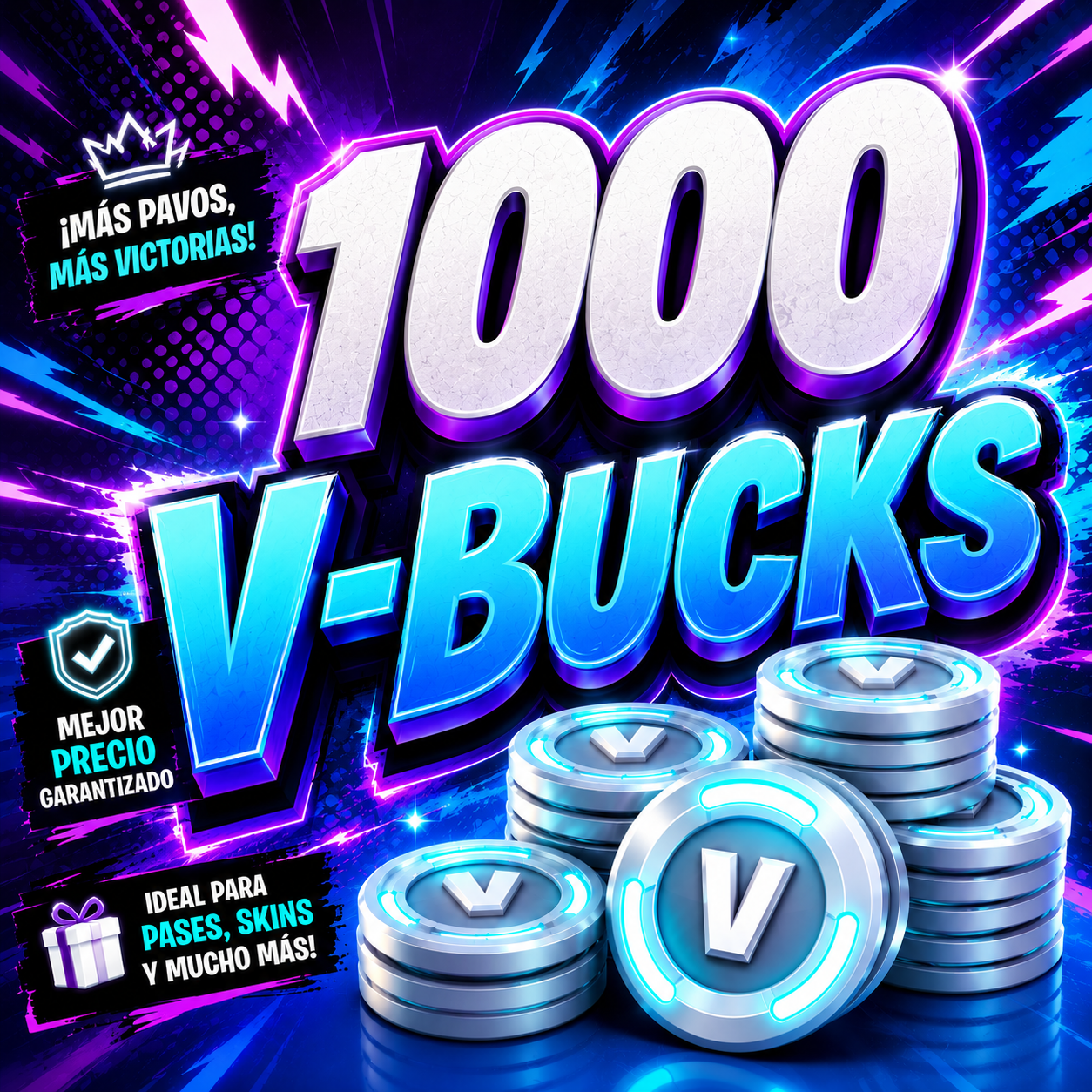 1000 V-Buck | Geschenkoption | Wähle Dein Kosmetik