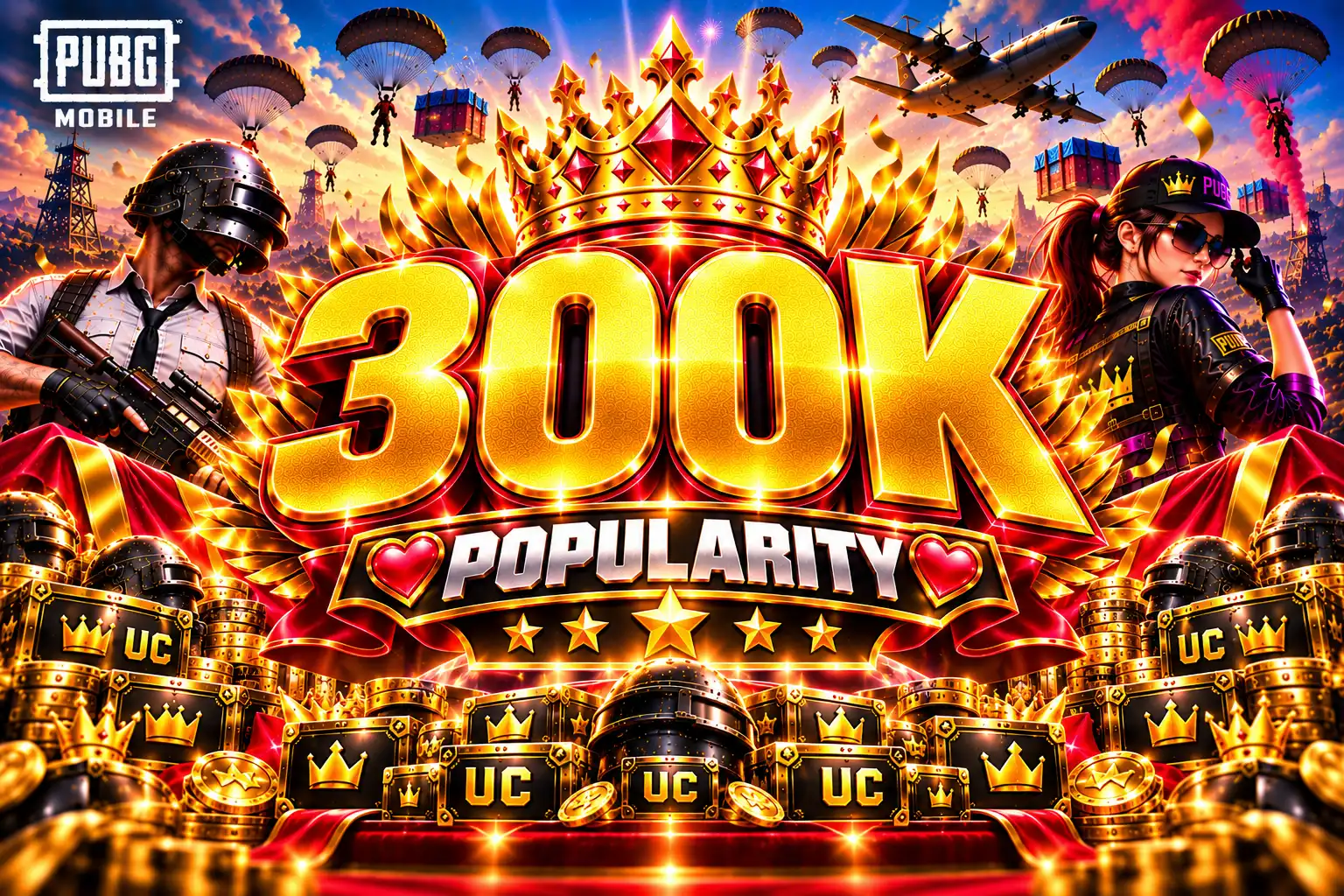 🔥 (MIX BELIEBTHEIT — 300K) 💎 — NUR SPIEL-ID ERFORDERLICH ⚡