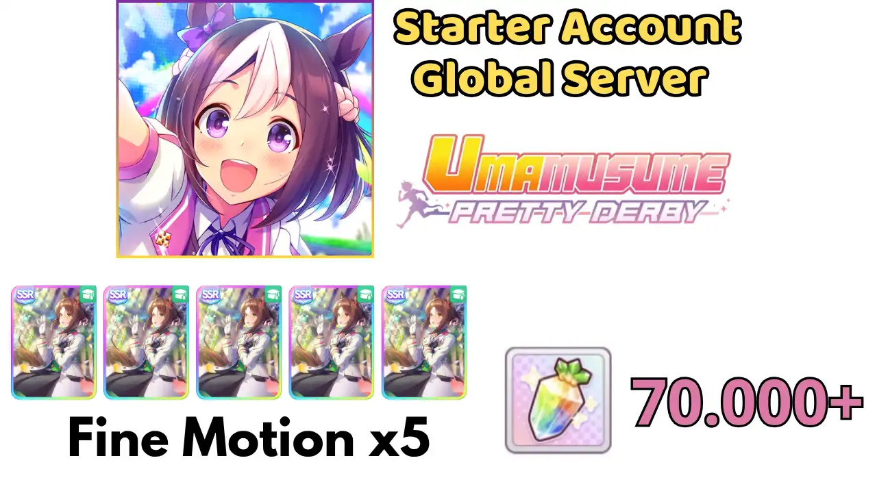 全球 | SSR Fine Motion MLB x5 | 70K+ 克拉 | 5–15 张 SSR 支援卡 | 1 次彩虹解放