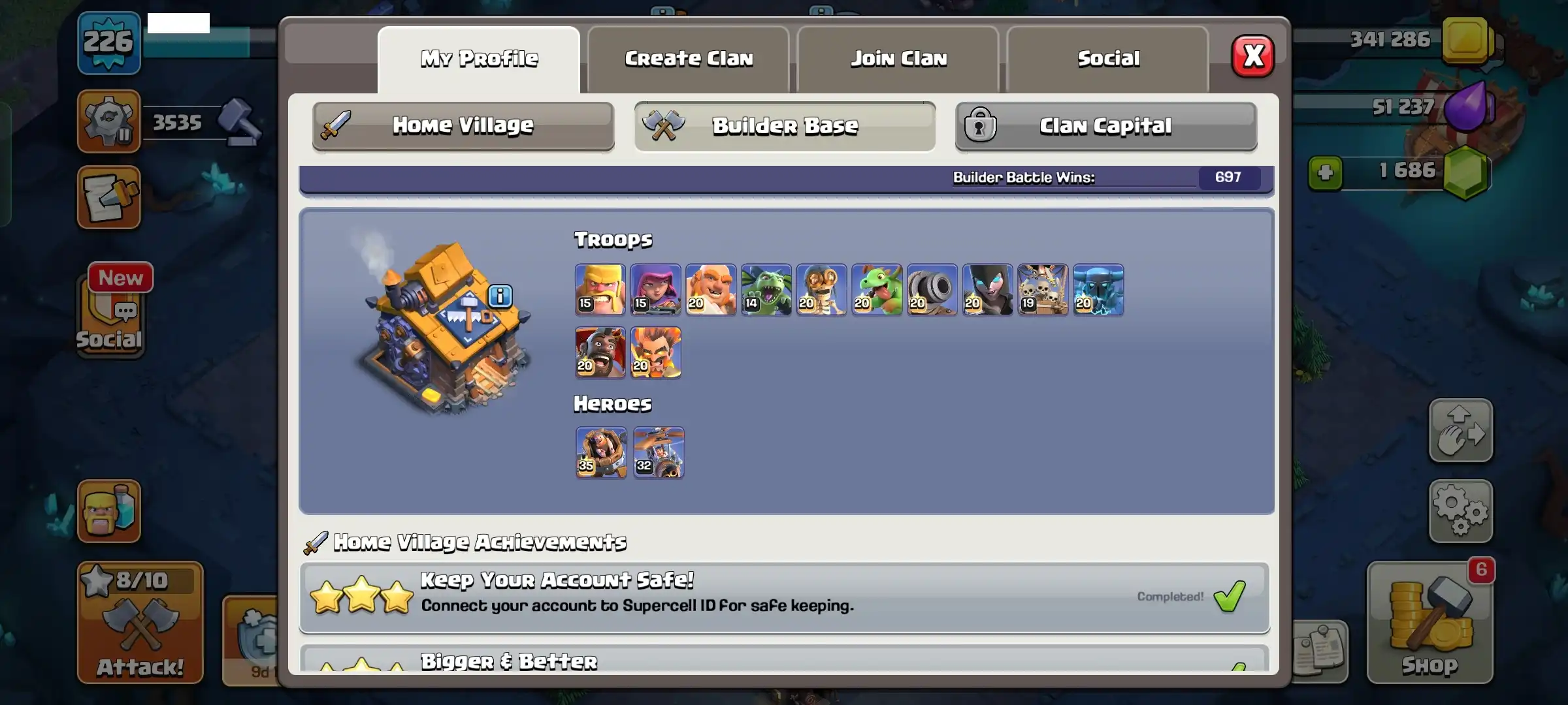 HENDRA99 TH 18 | EXP 226 | بطل 78★100★54★70★40★16 | جاهز CN