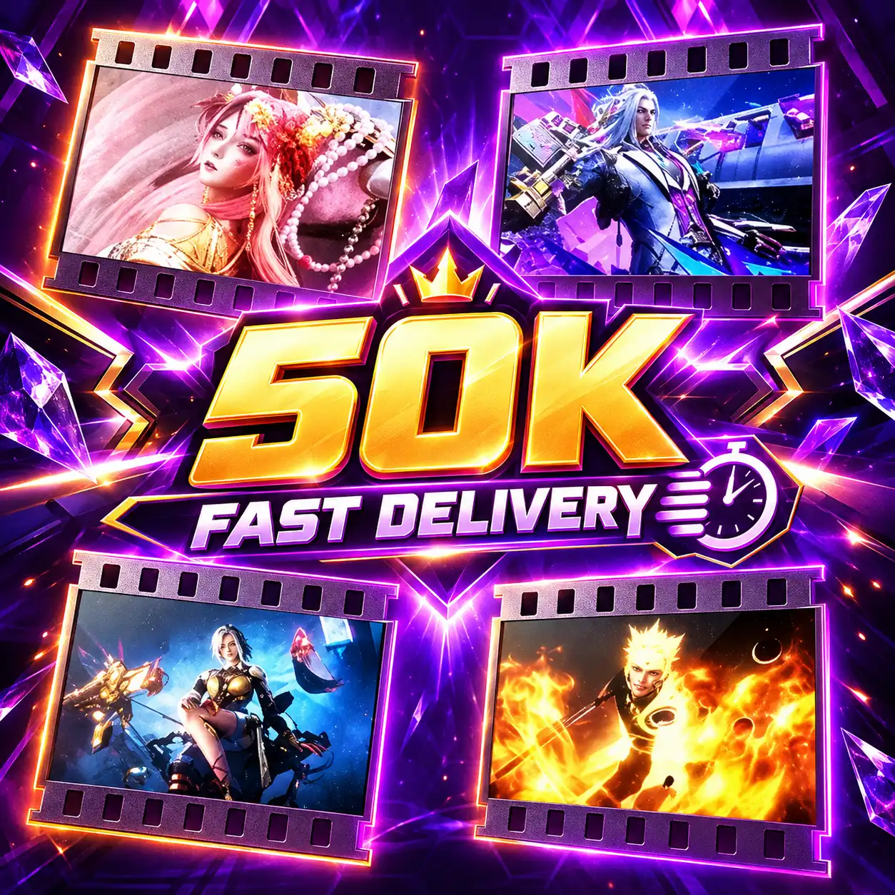 PUBG 50K 人气值 – 快速发货 ⚡