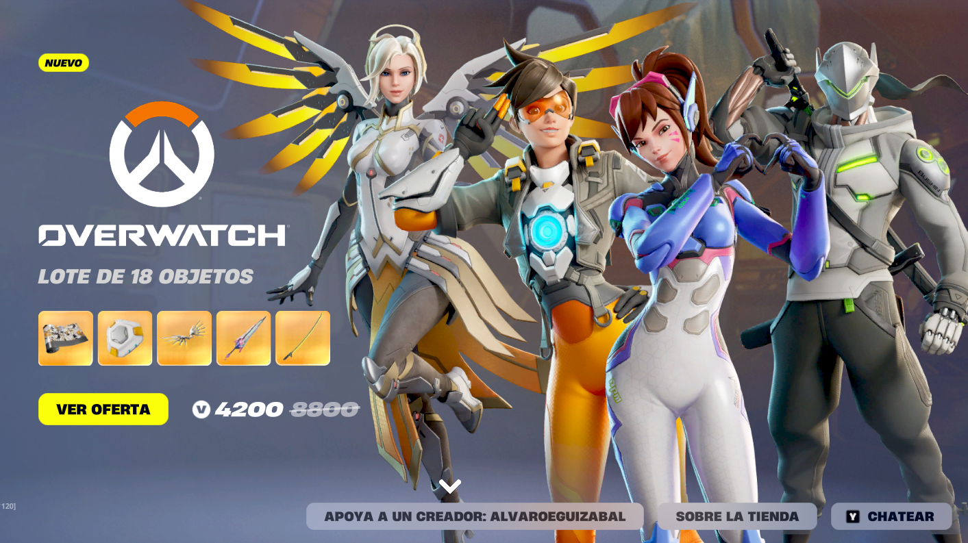 Set Completo Colab. Over Watch | 4.200 V-Bucks