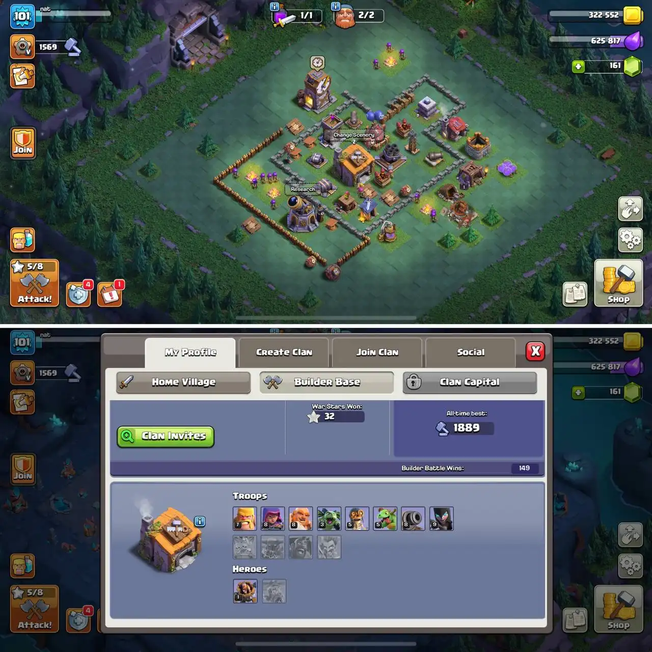 BEGINNER SPACIAL, libreng rename (50% limited time off) DONATION TH15, 101 level | BK33, Q35, MP42, W21, RC14 | BH6, ilang league medals & magic items