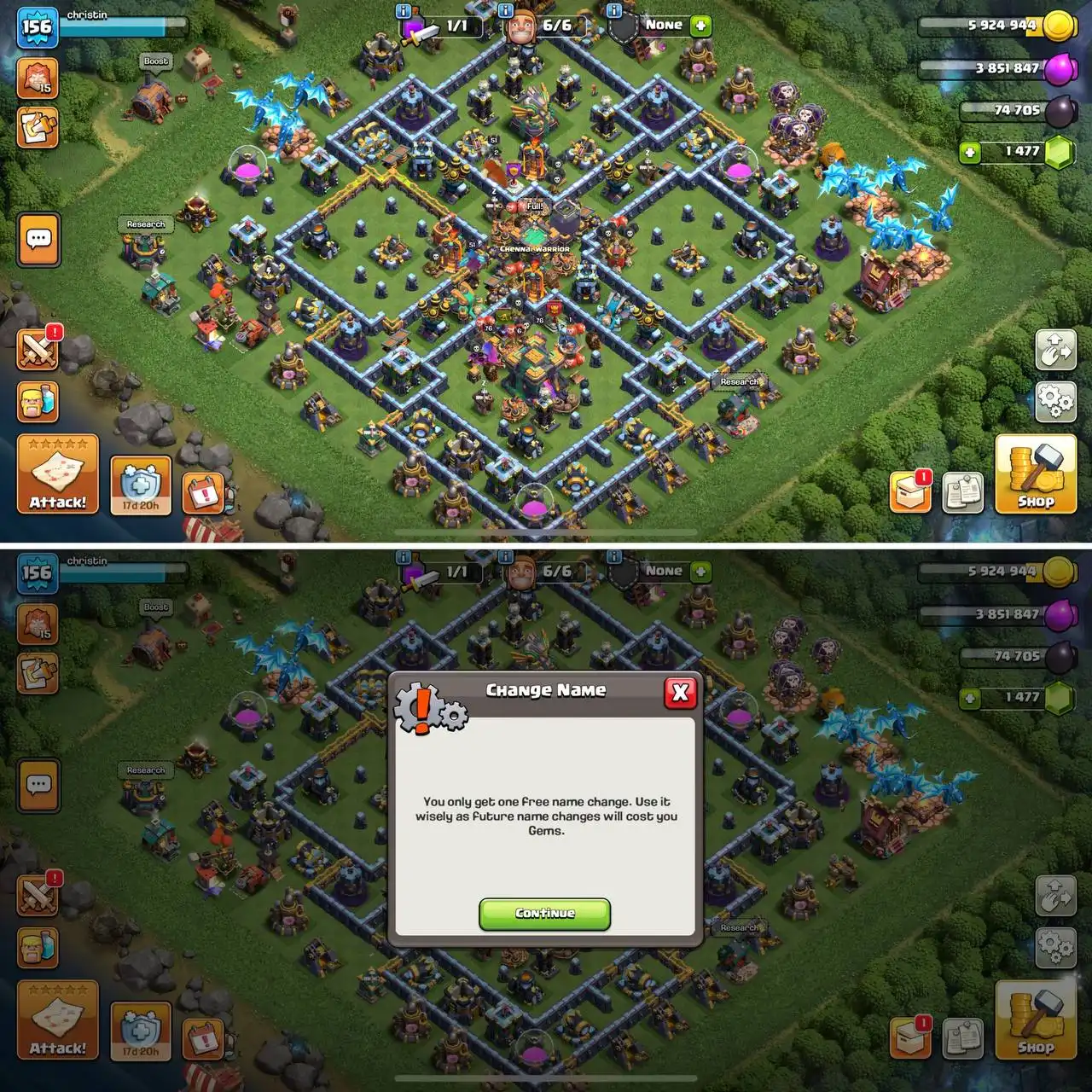 800+ League Medals, 6~Builder, Strong Epic Equipment (67% Limited Time Off) TH14 Almost Max [Instantly TH16] NC Yes | BK76, Q76, MP51, W51, RC26 |