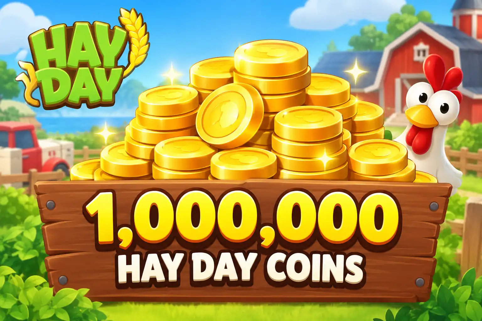 Hay Day 1,000,000 金币 – 需等级 40+