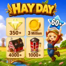 🔥【全球】⚜️等级 60💎350 钻石💰300 万金币🏠4000+ 谷仓🌾1000+ 筒仓🧱4000+ 建筑材料